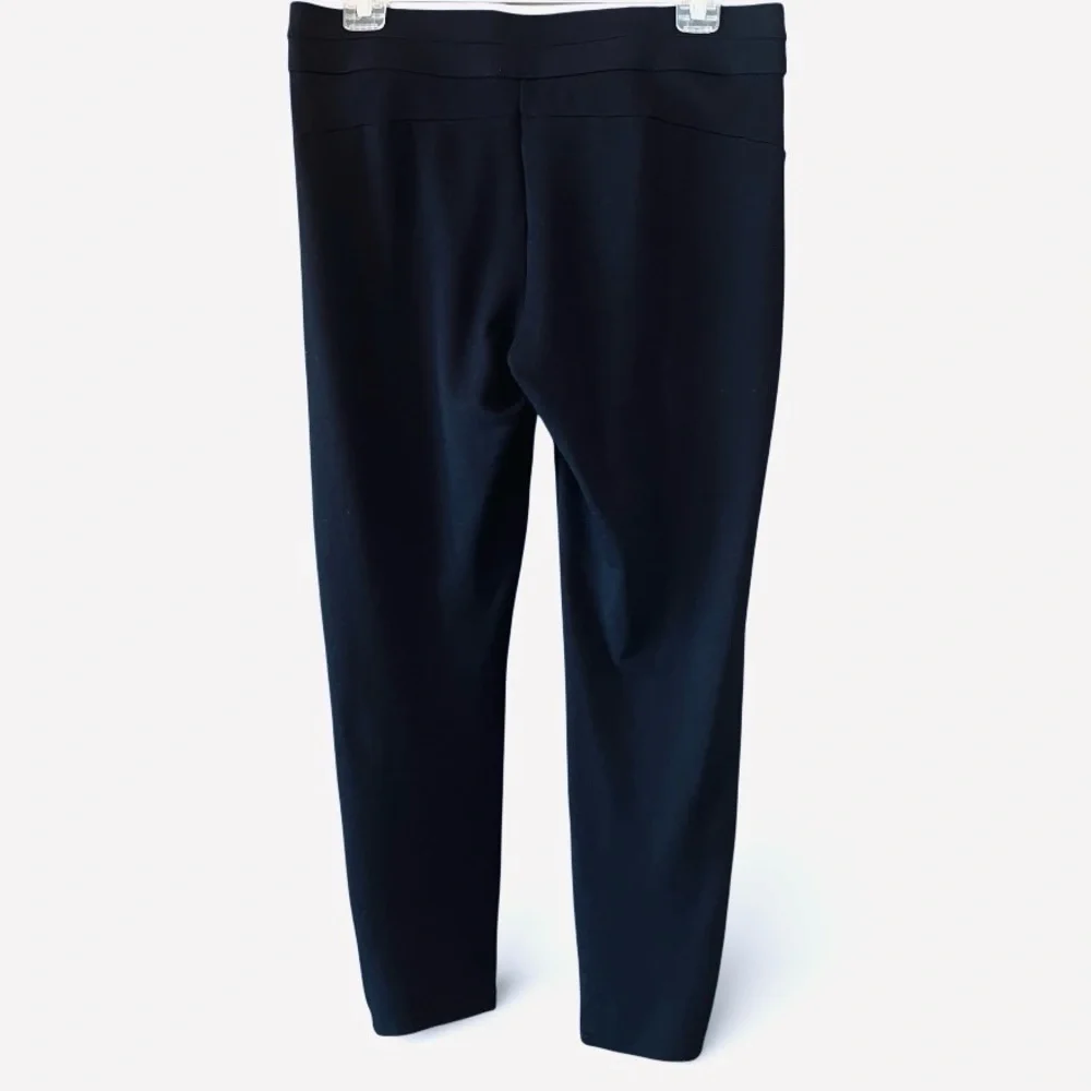 Maurice’s Black Skinny Ankle Pull On Pants Leggings Zipper‎ Detailing Sz M Short - Picture 2 of 14